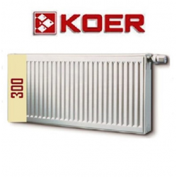 Стальной радиатор Koer  22 тип H 300 боковое т нижнее  подключение