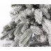 Елка новогодняя искусственная декоративная литая “Буковельская зеленая заснеженная” 1,8м (в коробке)
