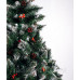 Елка новогодняя искусственная декоративная“Рождественская” калина красная с шишками 1,5м (в коробке)